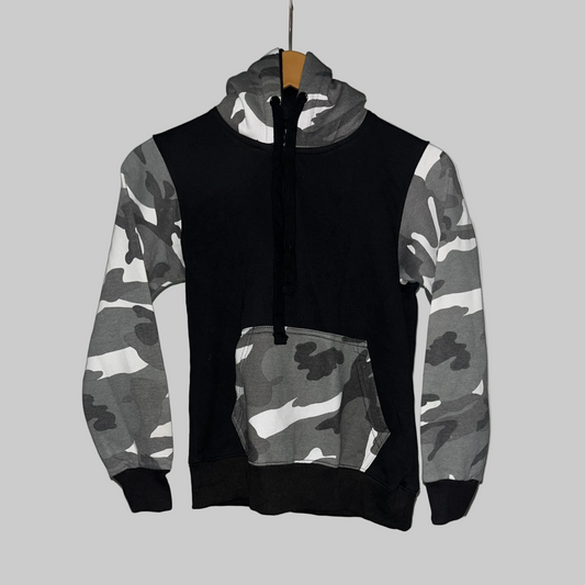 MA Black Commando Printed Hoodie Preloved #3514