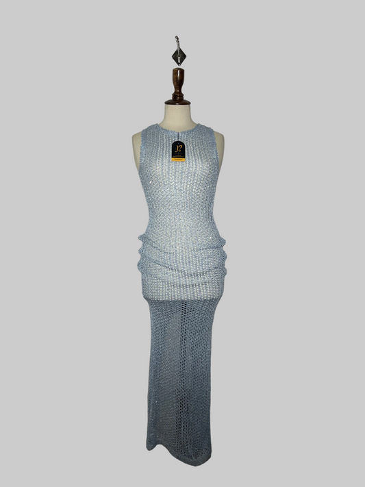 Pretilittle things Bodycon Sky Blue Winter Preloved Clothing #3622