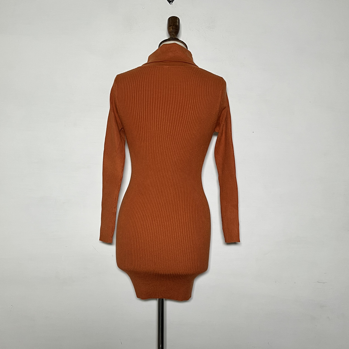 Dark Orange Bodycon Winter Preloved Clothing #3623