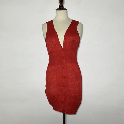Orange Bodycon Preloved Clothing #3605