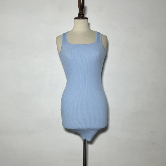 Sky Blue Bodycon Preloved Winter Clothing #3670