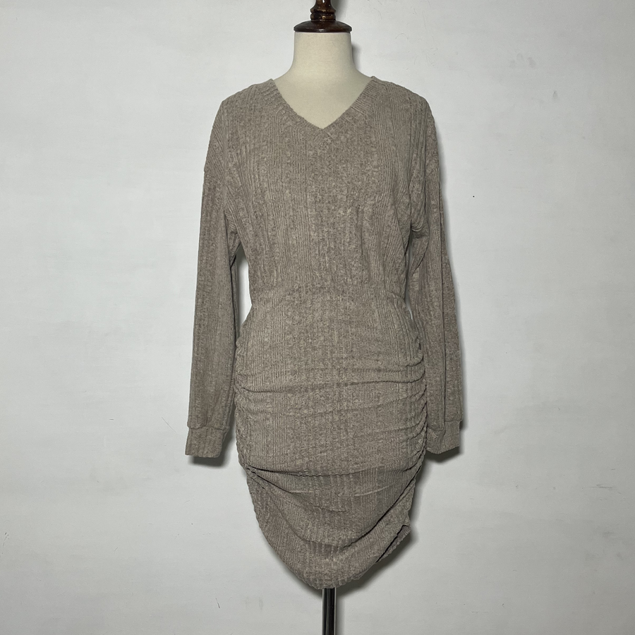 Light Gray Bodycon Preloved Winter Clothing #3662
