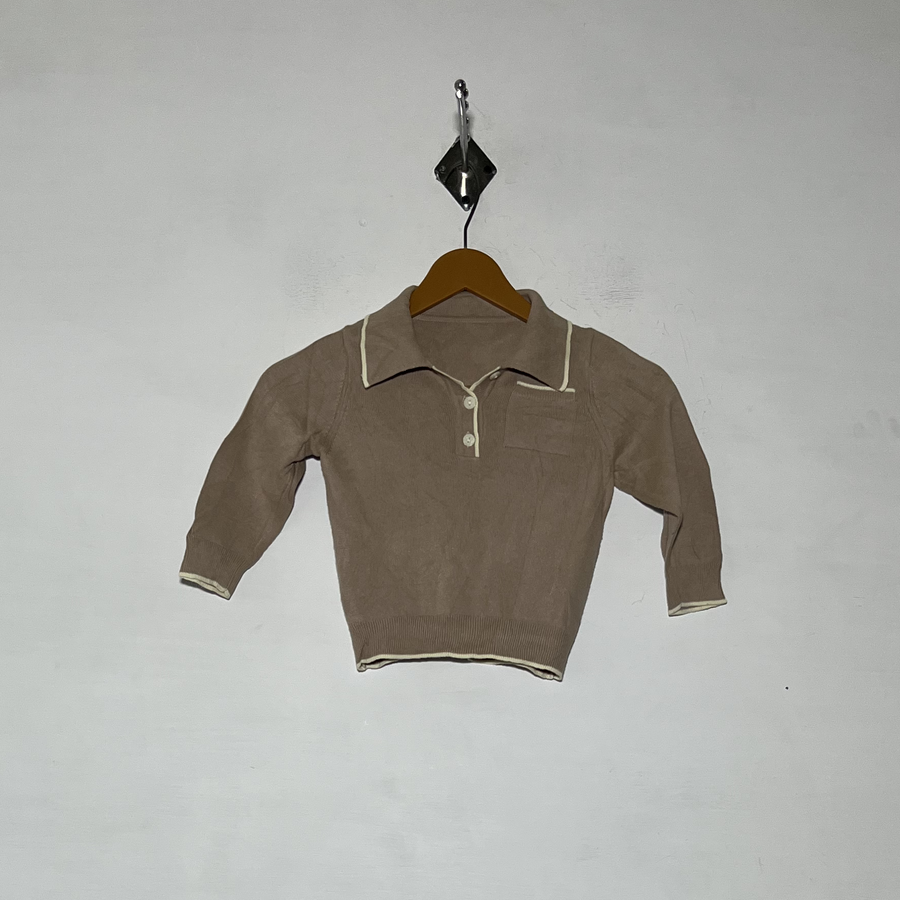 Shein Beige Kids Blouse Preloved Clothing #3691