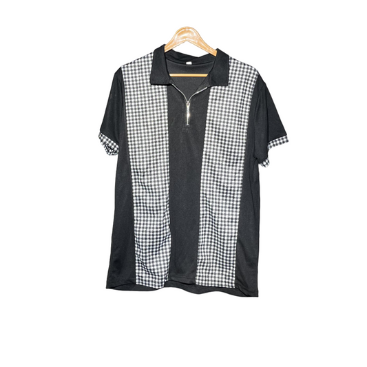 Black and White Men T-Shirt #1512