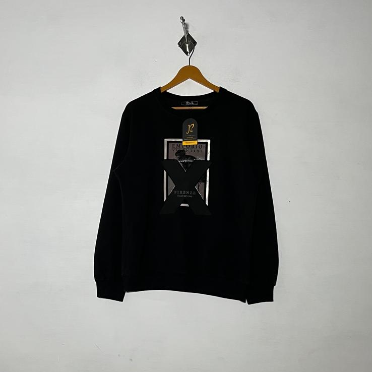 Emporio Velentini Men's Sweatshirt Black Preloved #3508