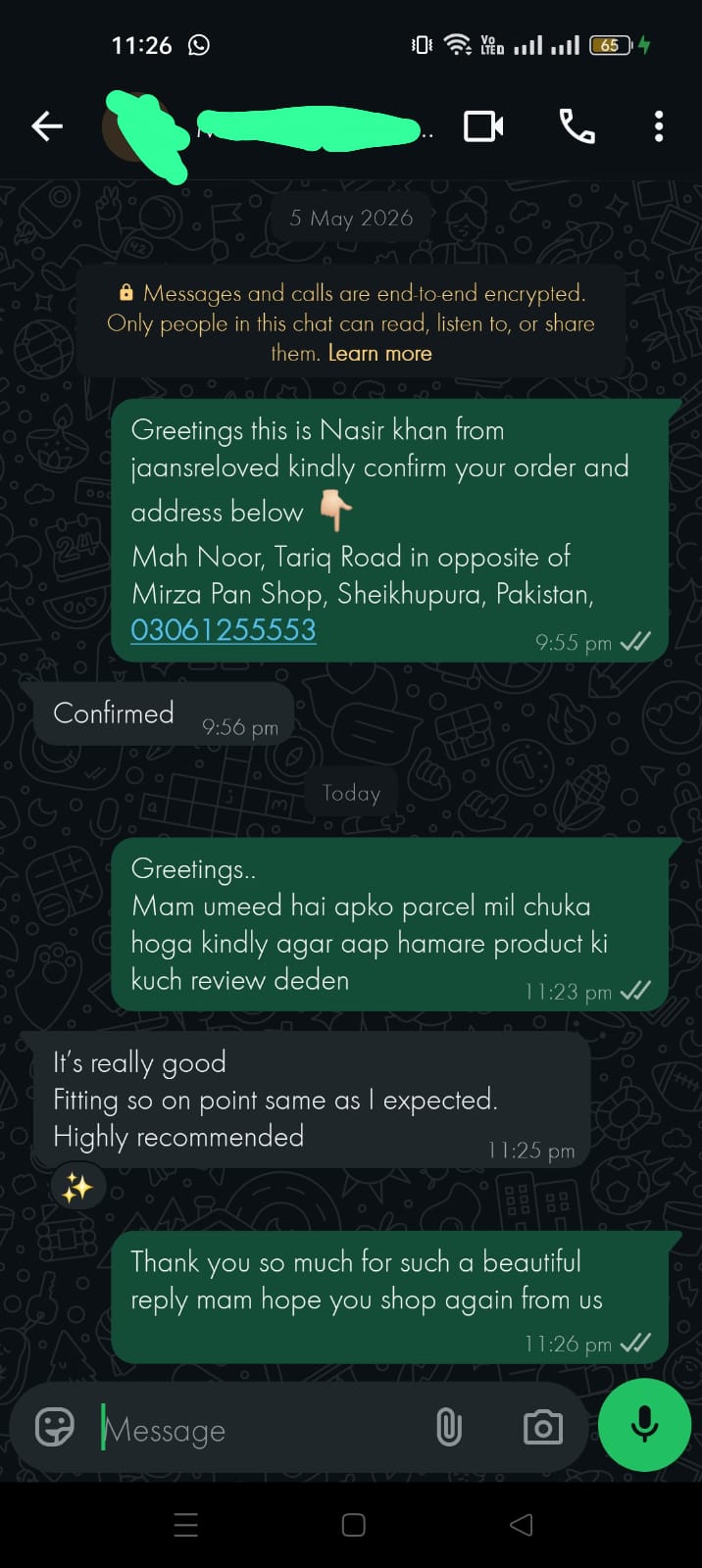Customer Review