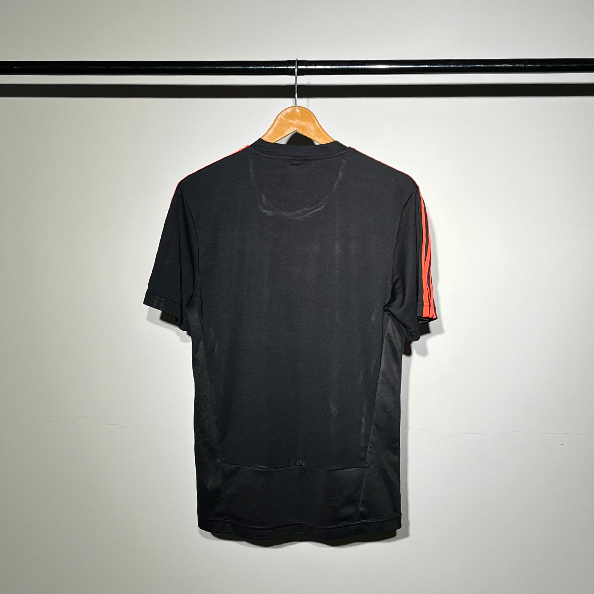 Adidas Performance Sports T-Shirt – Black & Red #044.