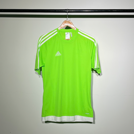 Adidas Performance Sports T-Shirt – Neon Green & White #045