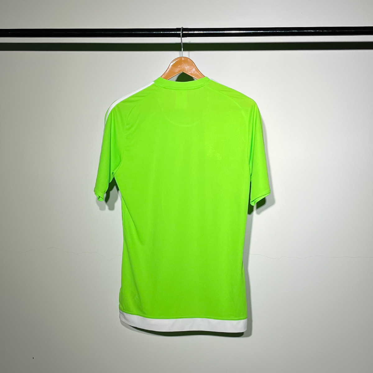 Adidas Performance Sports T-Shirt – Neon Green & White #045