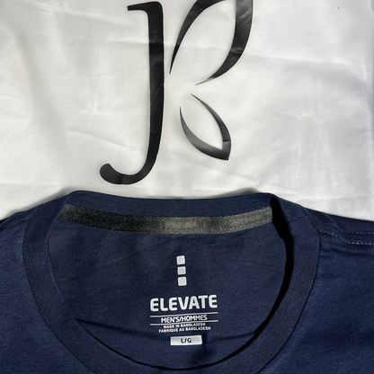 Elevate Navy Graphic Logo T-Shirt #013