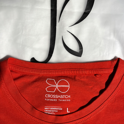 CrossHatch Red Graphic Print T-Shirt #003