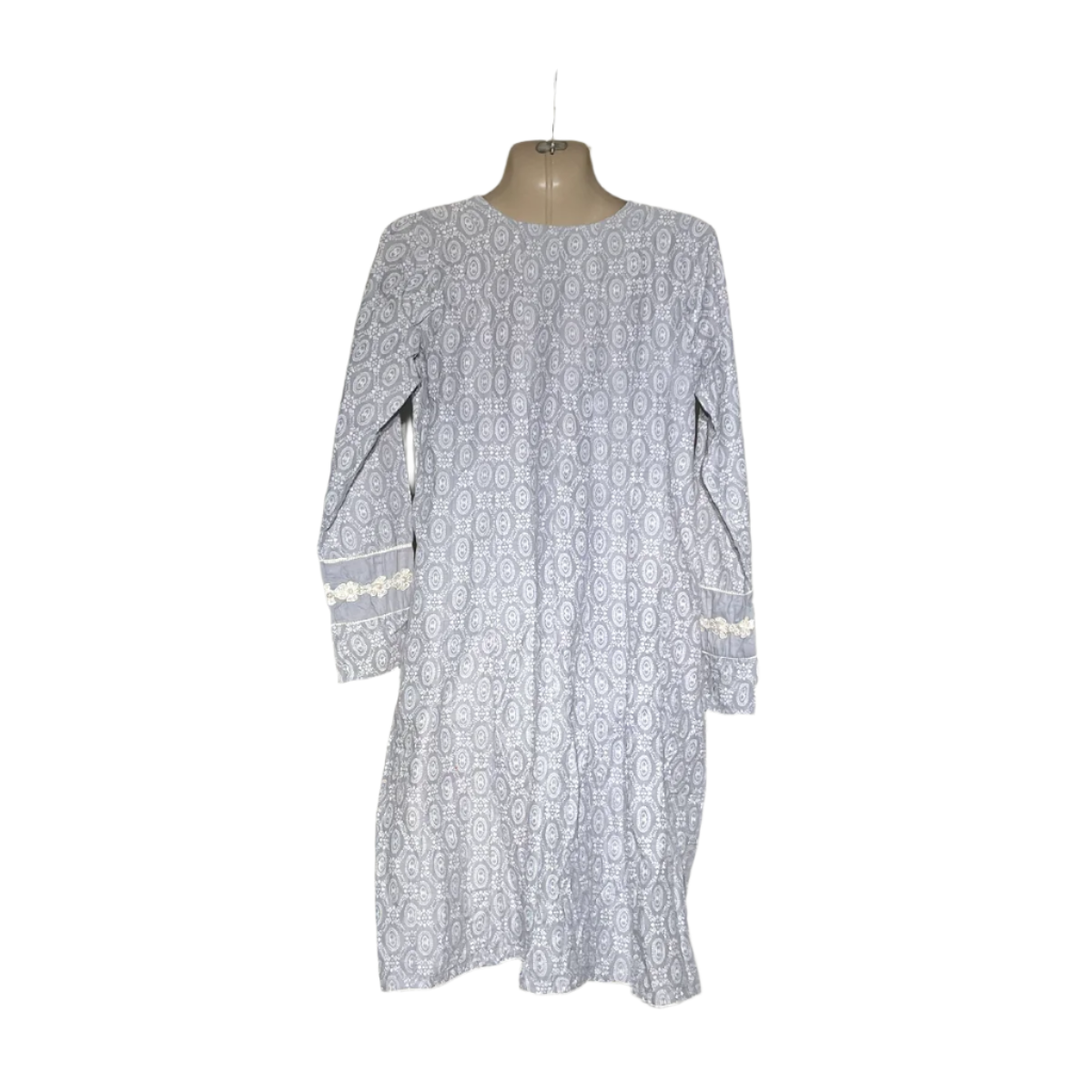 Bin Jameel Light Grey Embroidered Kurta #100