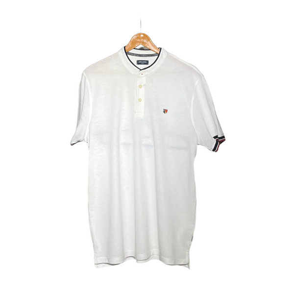 Jack & Jones Premium Henley T-Shirt – White #063