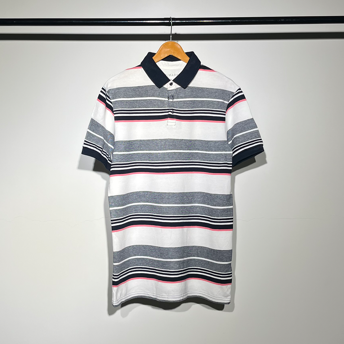 Primark Striped Polo T-Shirt – Casual & Stylish #069