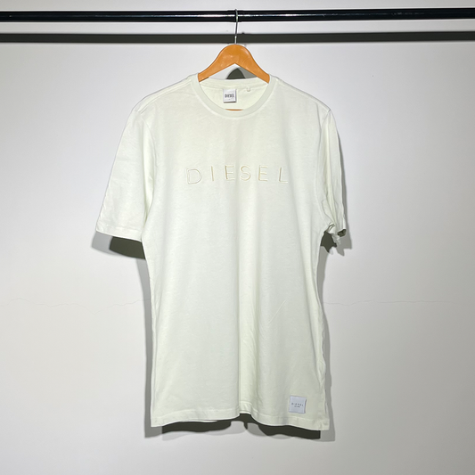 Diesel Classic White Logo T-Shirt – Minimalist & Stylish #075