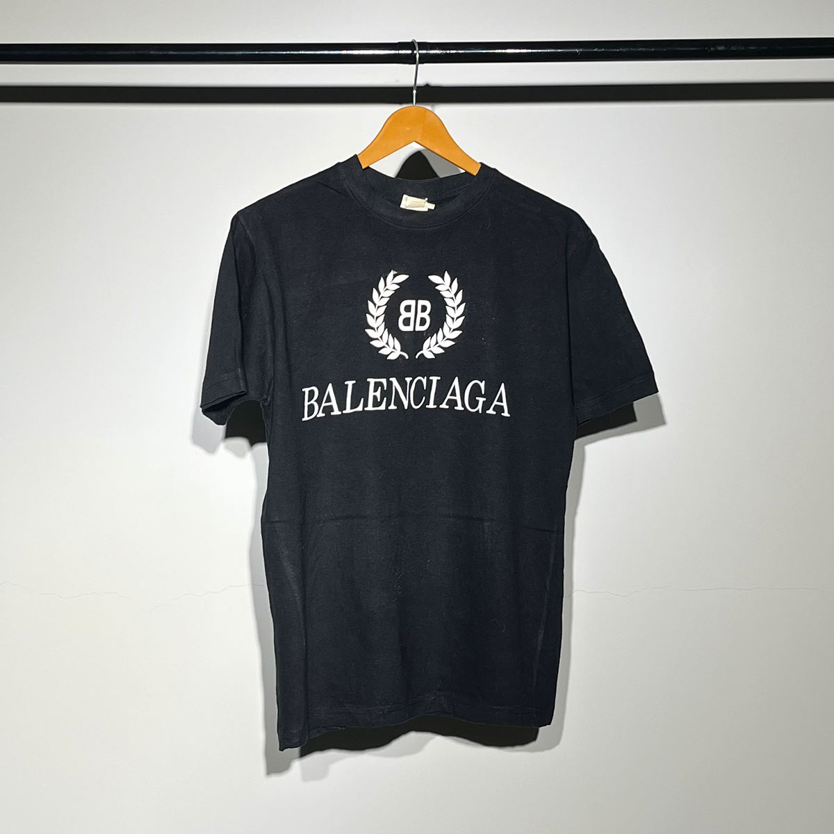 Balenciaga Black Logo Crest T-Shirt #065