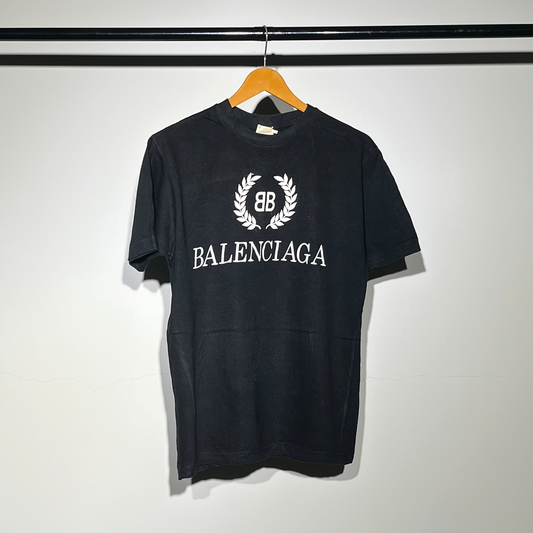 Balenciaga Black Logo Crest T-Shirt #065