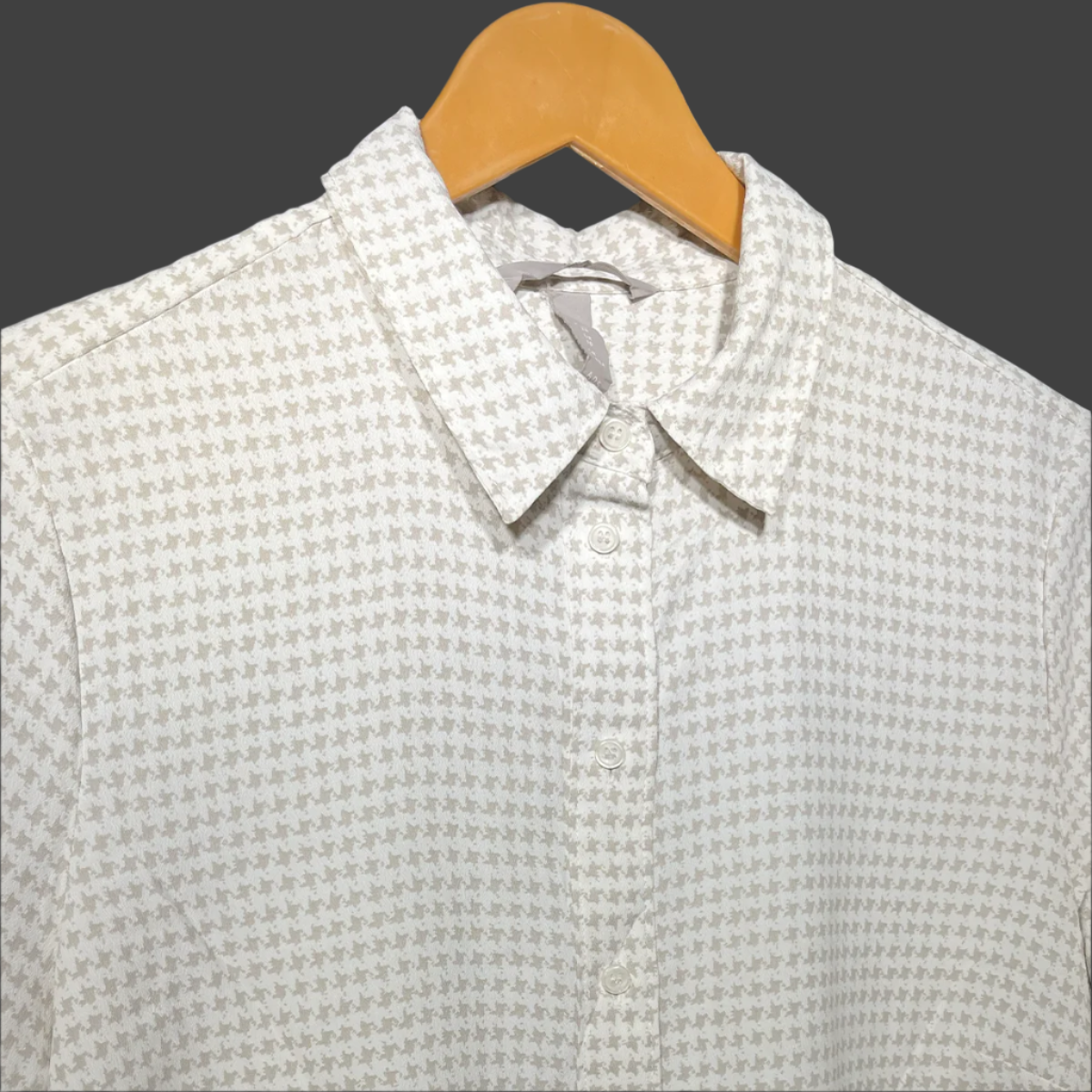 H&M Minimalist Checkered Button-Up Shirt #185