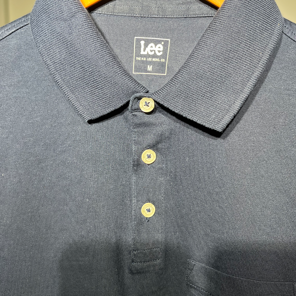 Lee Two-Tone Classic Polo Shirt – Navy & Grey #053