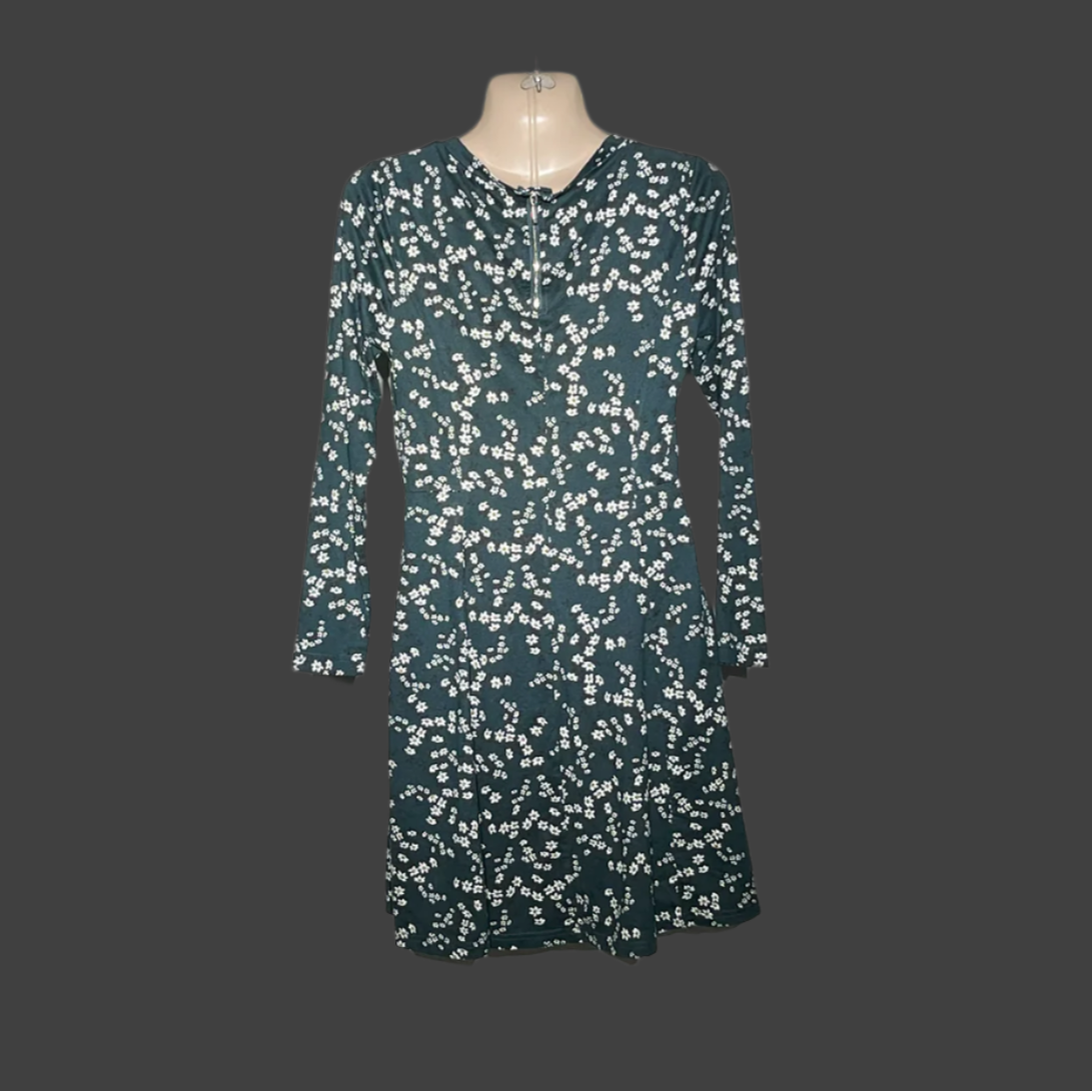 New Look Floral Long-Sleeve Dress – Effortlessly Chic #187