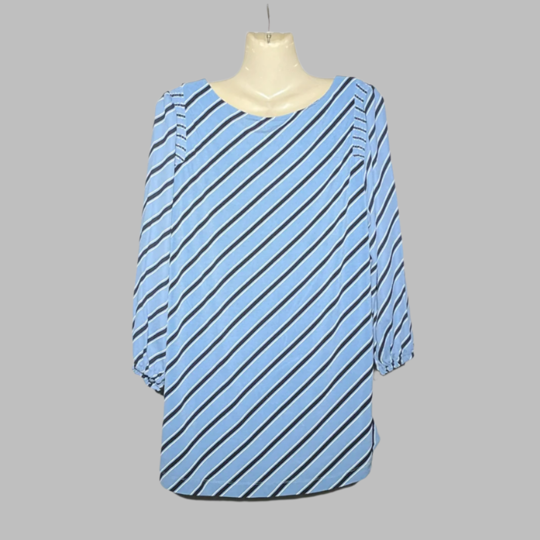Next Blue Striped Tunic Blouse #198