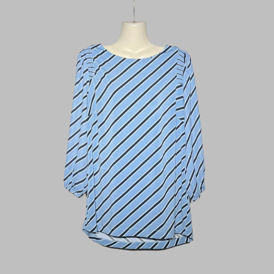 Next Blue Striped Tunic Blouse #198