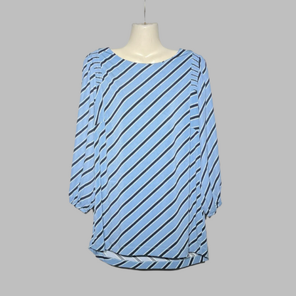 Next Blue Striped Tunic Blouse #198