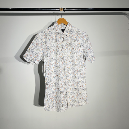 Topman Floral Print Short-Sleeve Shirt #030