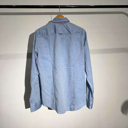 Orange Boss Light Blue Long Sleeve Shirt #022