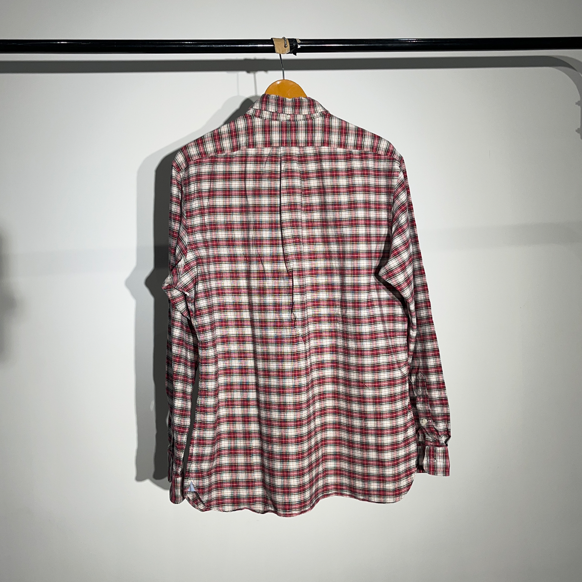 Ralph Lauren Red & White Plaid Long Sleeve Shirt #026