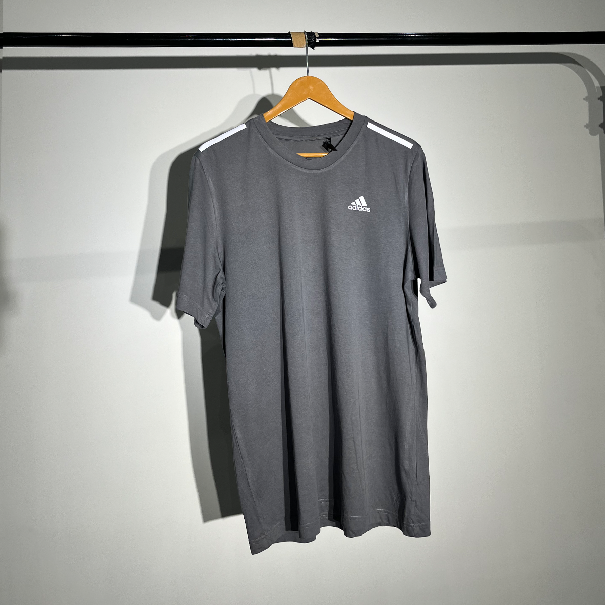 Adidas Performance Shoulder Stripe T-Shirt - Grey #016