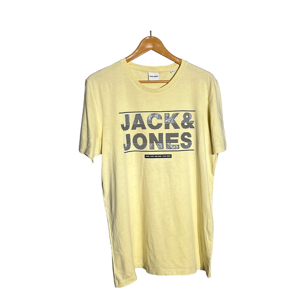 Jack & Jones Graphic Print T-Shirt - Pale Yellow #019