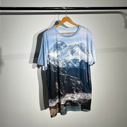 River Island Scenic Mountain Print T-Shirt #008