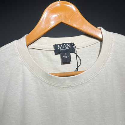 MAN Essentials Beige T-Shirt – Minimal & Versatile #073