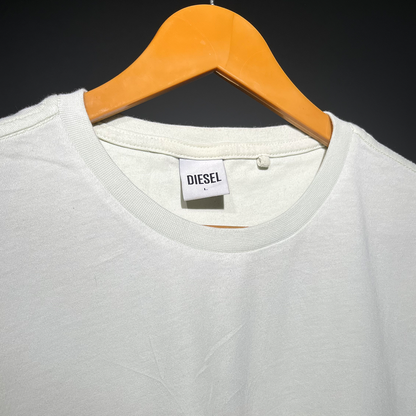 Diesel Classic White Logo T-Shirt – Minimalist & Stylish #075