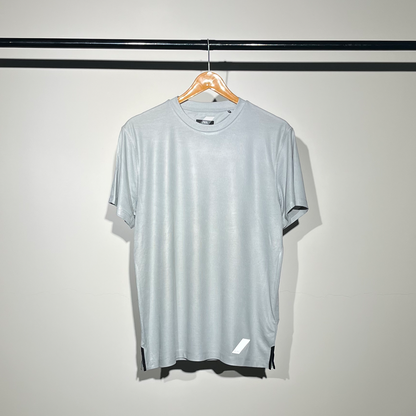 Zara Minimalist Light Grey Dry Fit T-Shirt #032